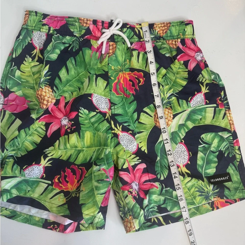 ISLANDHAZE -  Lost Garden Swim Shorts - Tropical Pattern and Colors - Picture 6 of 10